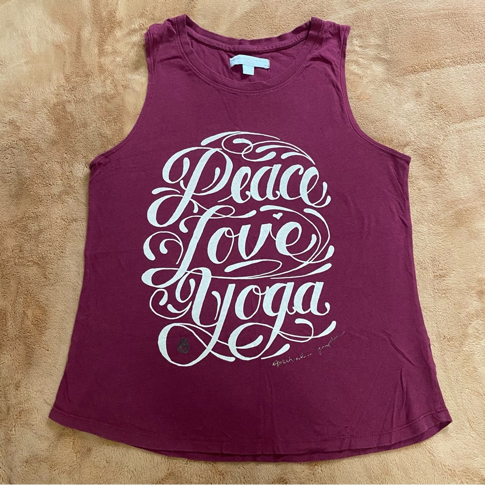 Spiritual Gangster *Peace*Love*Yoga* Tank Top M